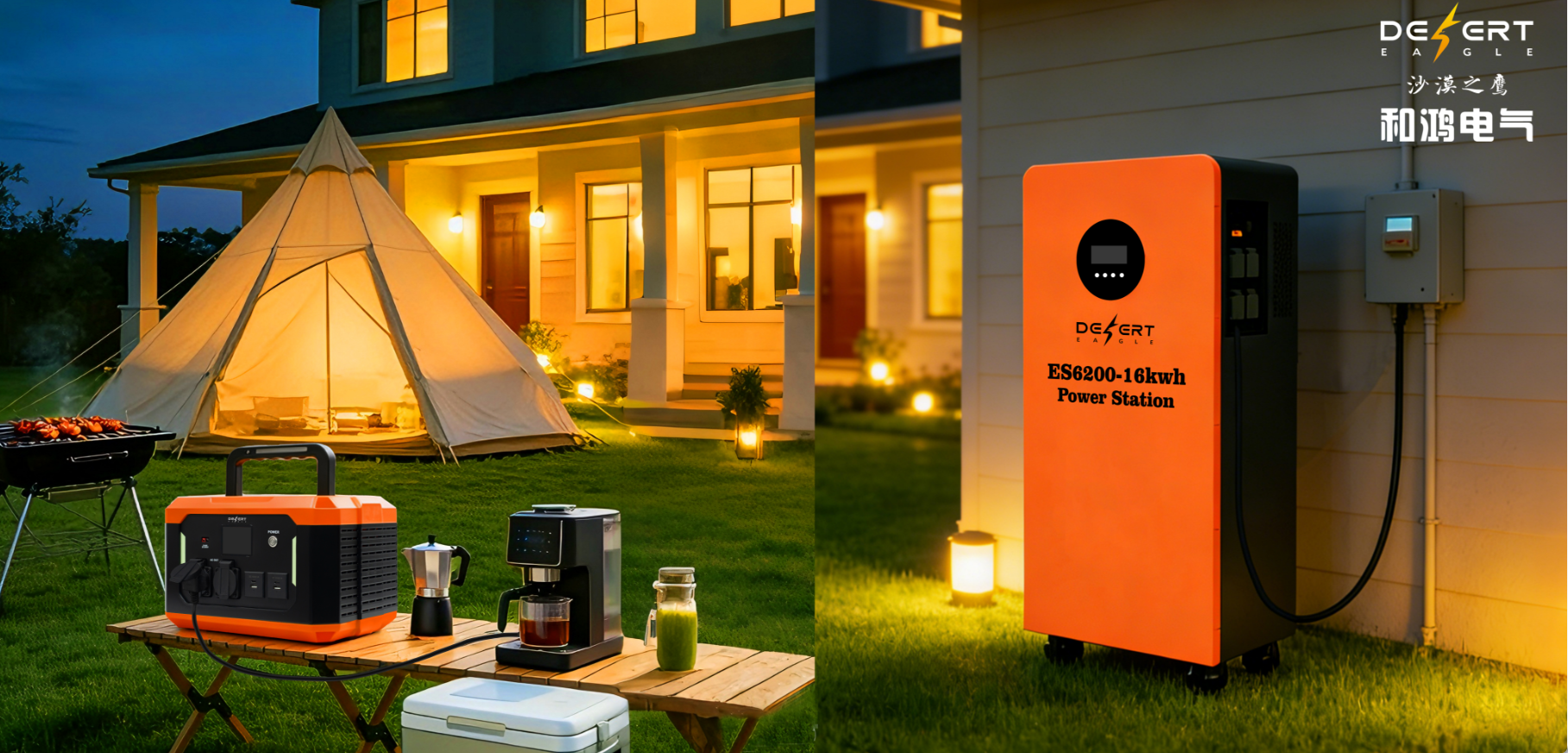 阜洽会必逛和鸿电气「沙漠之鹰」！阜阳智造储能电源 解锁露营用电新自由